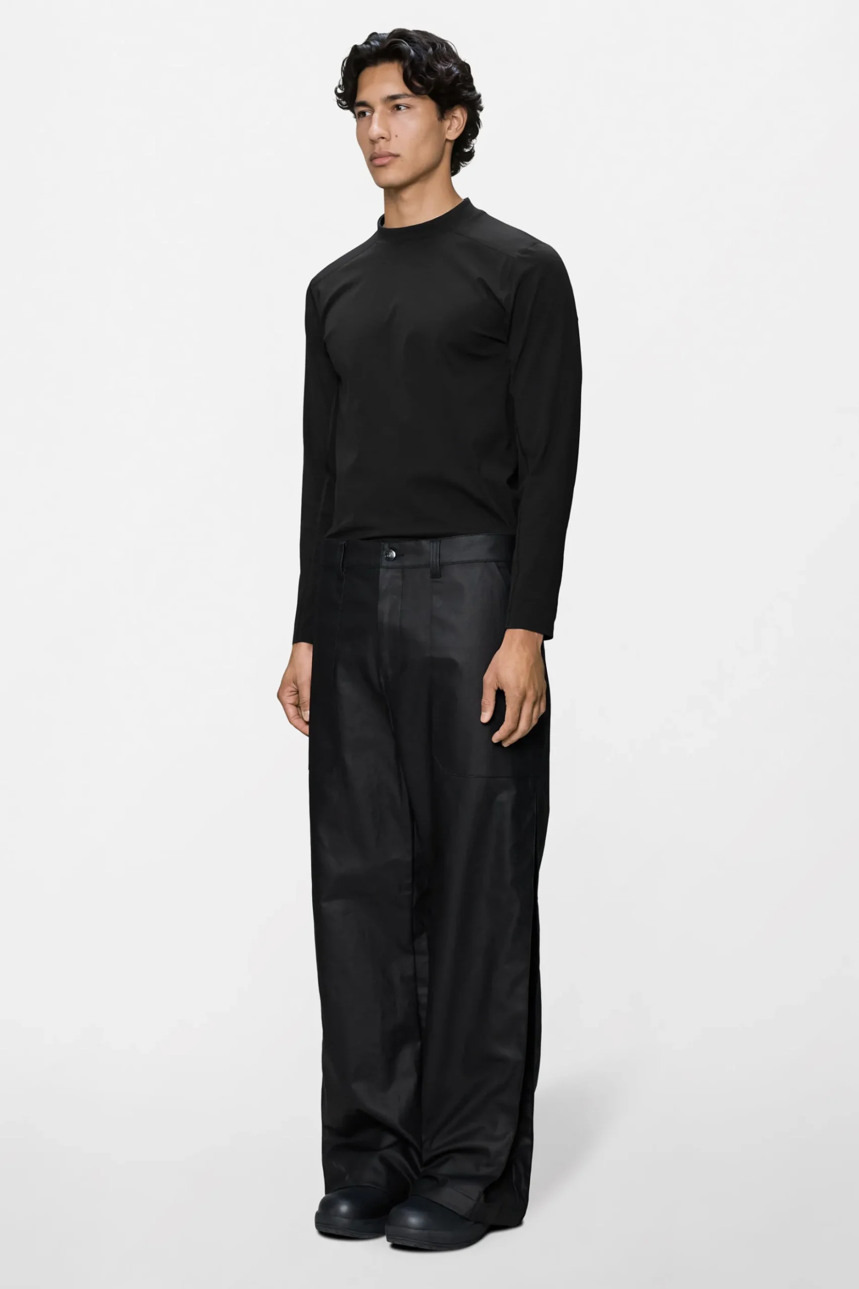 Heavy Woven Pants Straight