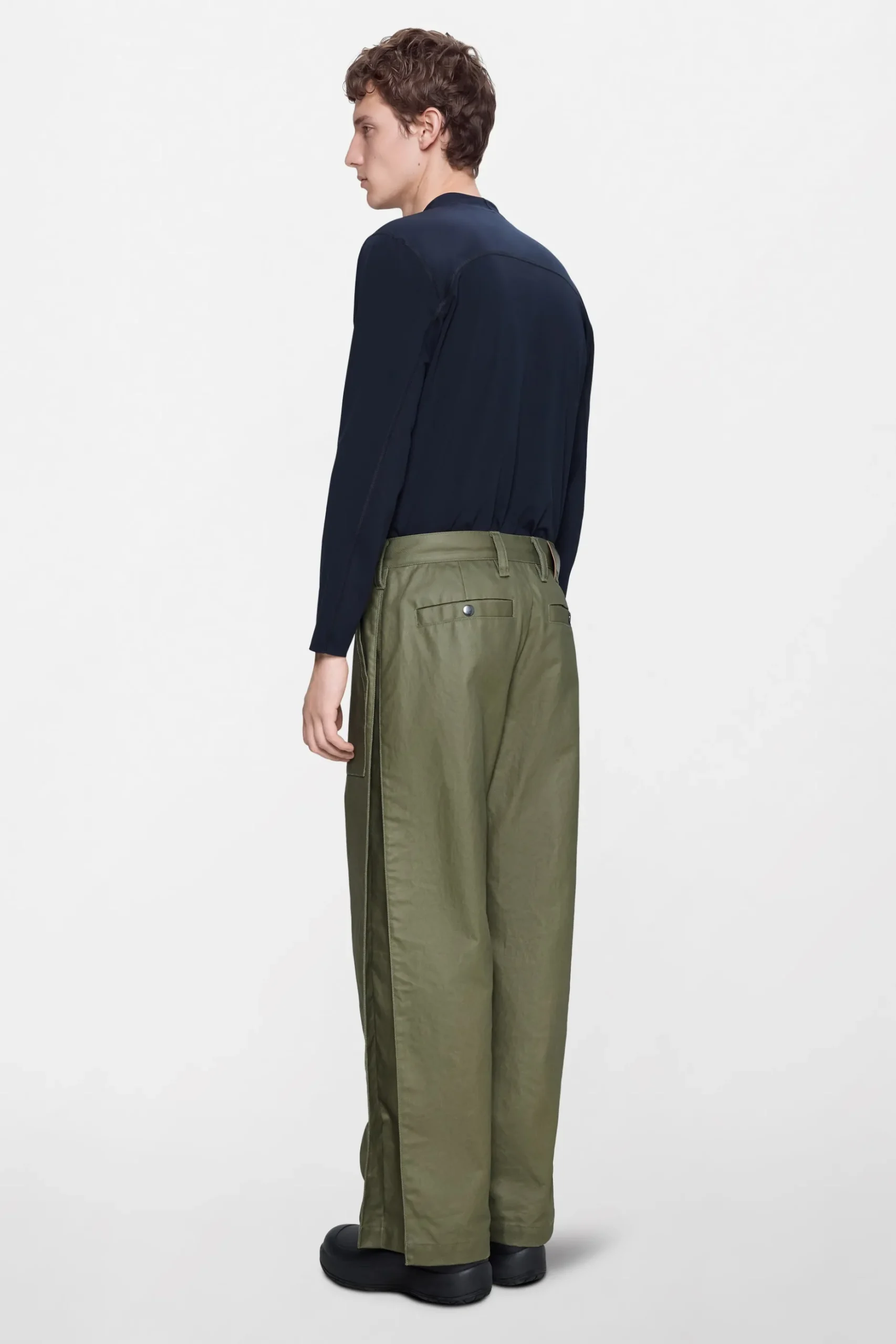 Heavy Woven Pants Straight