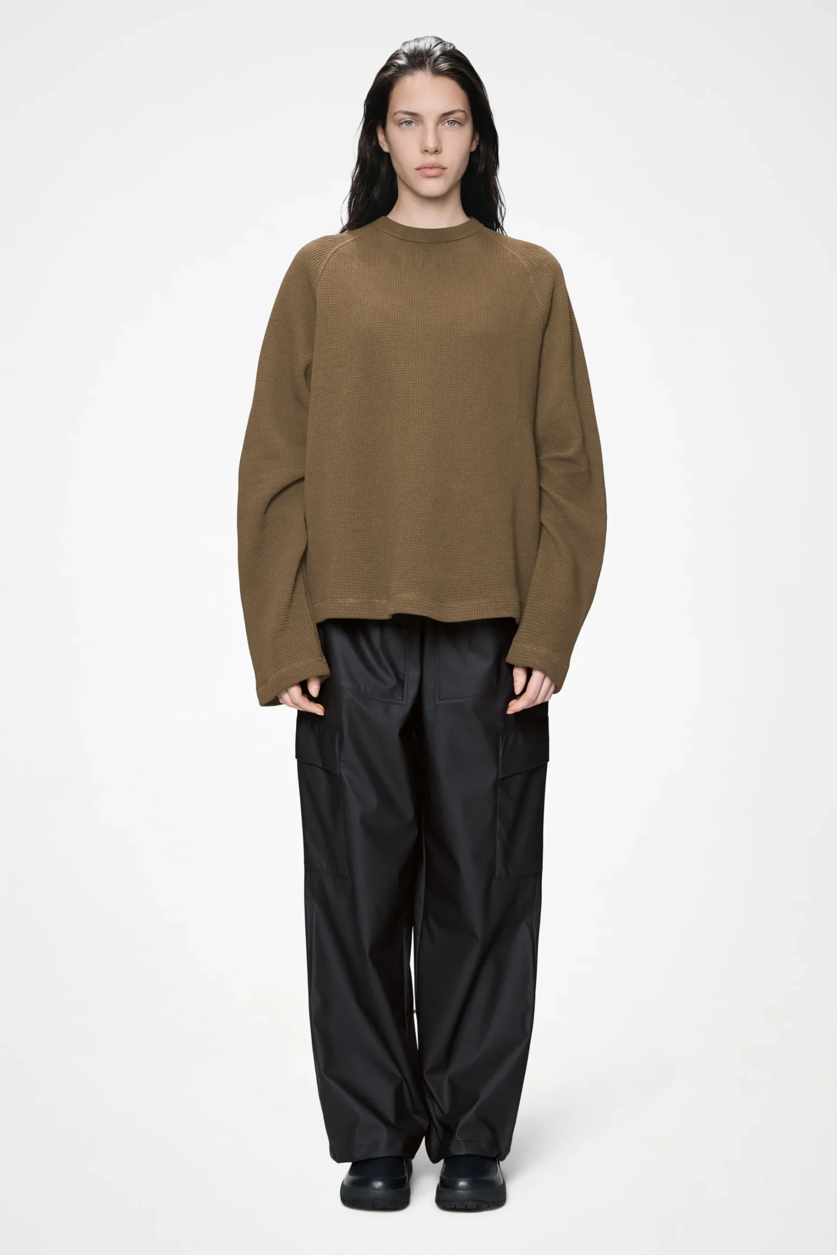 Waffle Long Sleeve T-Shirt Rains